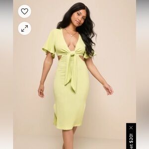 Lulus tie front dress